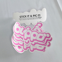 Conception personnalisée Cercle Logo Vinyle PVC Étanche Autocollant Étiquette Personnalisé Ordinateur Portable Voiture Pare-chocs Réfrigérateur Autocollant Decal