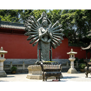 Escultura de Bronce de Avalokiteshvara de <span class=keywords><strong>Mil</strong></span> Brazos de Aongking, Acabado Patinado, Arte Fundido en 3D para Decoración de Bodas y Festividades y Regalos - Product Image 1