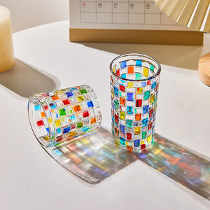 Verrerie Italienne Créative Vitrail Verre à Whisky Tasse Colorée - Product Image 3