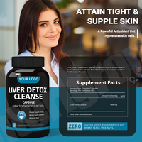 Capsules de nettoyage de désintoxication du foie Suppléments de chardon-Marie Vitamines 500mg Capsules de nettoyage de désintoxication du foie
