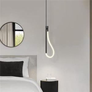 Luminaire <span class=keywords><strong>suspendu</strong></span> LED moderne et créatif pour îlot <span class=keywords><strong>de</strong></span> cuisine, salle à manger, <span class=keywords><strong>lampe</strong></span> suspendue en <span class=keywords><strong>corde</strong></span> tressée pour <span class=keywords><strong>chevet</strong></span>. - Product Image 2