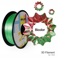 HELLO3D échantillon gratuit fournisseur de filaments pla filament tricolore 3d 1.75mm 1kg filament pla de soie rouge à bleu à or