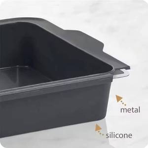 Hot Selling Bakery <b>Silicone</b> Cookie Pizza <b>Baking</b> Tray Oven Bakeware for Cake Bread Loaf Pan - Product Image 4
