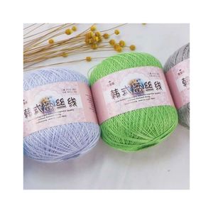 Filato per uncinetto in cotone mercerizzato 100% da 50g, filato per lavori a maglia a mano per neonati - Vendita calda - Product Image 2