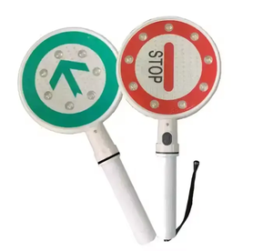 Panneaux de signalisation LED clignotants portatifs (flèche ou stop) avec poignée en plastique ABS et film réfléchissant de deuxième qualité - Product Image 4