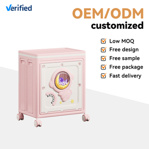 Hộp đựng đồ nhựa Xinhang, dung tích lớn, hộp đựng quần áo, thiết kế sáng tạo hình phi hành gia, hộp đựng đồ chơi gấp gọn có bánh xe - Product Image 5