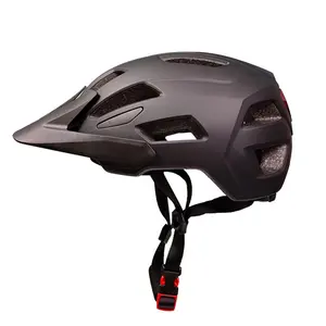 2023 nuovo modello CE EN1078 casco da bicicletta con visiera parasole mobile casco MTB Unisex per adulti con casco da ciclismo a luce LED