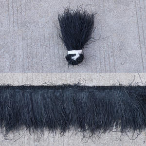 Plumas de fixation de mouches naturels blanchis teints 6-8 pouces plume de paon herl enfilées pour plume de pêche - Product Image 6