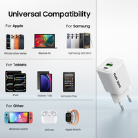 Cargador Rápido PD de 30w Tipo c CE ROHS KC FCC Adaptador de Cargador Universal para Teléfono Móvil Cargador de Pared Gan de 30W Usb c para iPhone Samsung