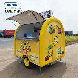 ONLYWE Remorques alimentaires à vendre par le propriétaire Mini chariot à hot-dog <span class=keywords><strong>Achat</strong></span> de camion de nourriture Remorque alimentaire avec équipements de cuisine complets - Product Image 5