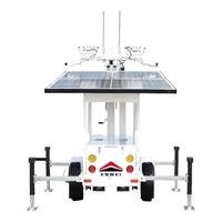 Caméras de surveillance solaires pour chantiers de construction, remorques de sécurité
