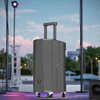 Enceinte trolley sans fil BD Sound double 8 pouces 220W avec écran OLED et Bluetooth 5.3 pour home cinéma et soirées