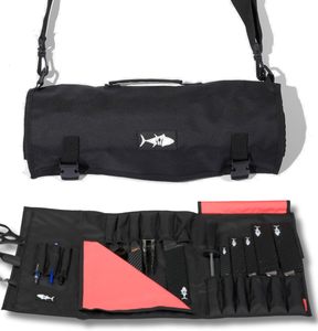 Free sample Heavy Duty <b>Waxed</b> <b>Canvas</b> Knife Roll with 4 Slots Chef Knife Bag Handle for Knives & Kitchen Tools Storage Bags - Product Image 6