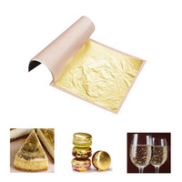 Feuille d'or véritable 24 K de marque privée feuille de métal 24 carats pour la technique d'estampage de meubles et de soins de la peau