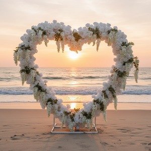 Centros de Mesa para Bodas, Decoraciones de Corazones, Flores Artificiales de Seda, Marco Floral, Arco, Fondo, Guirnalda, Soporte, Soportes para Exteriores - Product Image 1