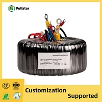 Transformateur toroïdal 50W 100W 200W 300W 500W Entrée 110V 220V Sortie 9V 12V 18V 24V 28V 35V pour amplificateur domestique et alimentation UPS
