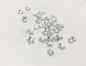 Vente chaude étoile diamant verre clair strass point dos forme diamant téléphone bricolage nail art