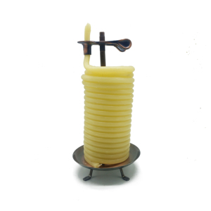 Candela Verticale da 80 Ore, Ecologica in Cera d'Api Naturale con Stoppino in Cotone - Product Image 1