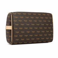 Sac de voyage vintage jaune de luxe pour femme, grande capacité, en PU, avec miroir intégré, style fourre-tout, haute qualité, design de créateur
