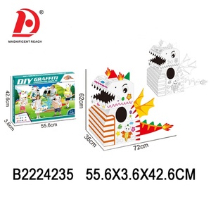 HUADA Bé Học Giáo Dục Nghệ Thuật Graffiti Kids Vẽ Đồ Chơi Set <span class=keywords><strong>3D</strong></span> Xe Khủng Long Nhà DIY Doodle Tông Đồ Chơi Cho Trẻ Em - Product Image 5