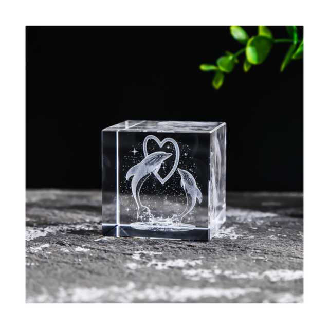 Chinaplas 3D Laser Engraving Acrylic Crystal Cube Engraved 3d Photo Acrylic
