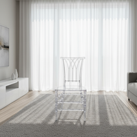 Chaise Napoléon en résine PC style moderne, empilable double face, idéale pour mariages, banquets, hôtels et événements – Offre Spéciale