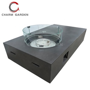 Garde-vent rond en verre trempé pour fosse à feu extérieure, Protection contre les flammes de Table, Protection contre le vent en verre rond en Aluminium - Product Image 6