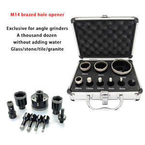 مجموعة عالية الجودة من 9 قطع من لقم الحفر الماسية المثبتة بالتفريغ بسن M14 مع صندوق، تشمل مقاسات 6 و8 و10 و12 و20 و35 و45 و68 ملم لقطع الثقوب السداسية - Product Image 4