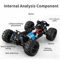 Professionnel 1:18 échelle à piles 35 km/h télécommande voiture tout-terrain haute vitesse 2.4g 4wd Rc dérive voiture de course jouet pour les enfants