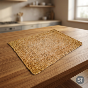 Set de table en jute tressé 40 x 40 cm, vaisselle écologique, tapis de table pour la vente en gros, décoration intérieure, exportation en vrac - Product Image 1