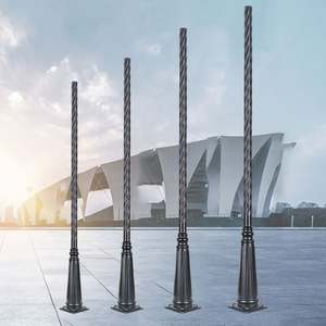 <span class=keywords><strong>Poste</strong></span> de luz de calle de mástil alto de acero Q235 de alta calidad para jardín y exteriores <span class=keywords><strong>2</strong></span>,6 m-4m postes de lámpara personalizados galvanizados en caliente - Product Image 1