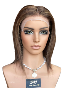 Perruque médicale Shy 2026 en monofilament vierge, dentelle HD transparente, entièrement en dentelle, couleur personnalisée, courte, pour femmes, petit bonnet, densité 130%, sans colle - Product Image 1