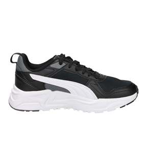 Puma Sneakers pour enfants et garçons Noir Blanc 36 37 38 39 Hauteur du talon 4 cm Chaussures tendance en toile - Product Image 3