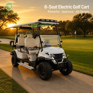 Golf <span class=keywords><strong>Cart</strong></span> Elettrico a 6 Posti per Fattoria, Fuoristrada, con Ruote Grandi e Robuste, 72 Volt, Batteria al Litio e Spoiler - Product Image 4