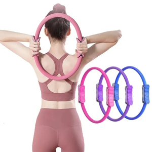 Yoga Fitness <b>Ring</b> <b>Circle</b> Pilates Women Girl Exercise Home Resistance ElasticityYoga <b>Ring</b> <b>Circle</b> Gym Workout Pilates Accessories - Product Image 1