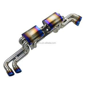 Silencieux d'échappement en titane Kaze <span class=keywords><strong>Ferrari</strong></span> F360 Modena avec tuyau de 63 mm et embouts de 76 mm X4 pour 2000-2005 - Product Image 1