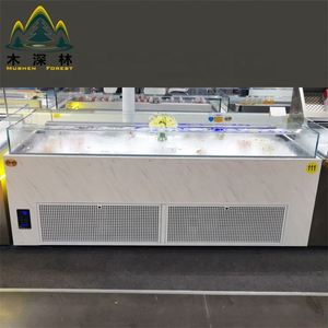 Hot Bán Bánh Tủ Lạnh Tủ Duy Nhất Nhiệt Độ Tráng Miệng Máy Làm Lạnh Kính Hiển Thị Showcase Thanh Lịch Bánh Đứng Cửa Hàng Đồ Nội Thất - Product Image 2