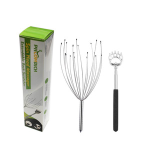 Kit pijat 2 pak kepala cakar Genggam kualitas tinggi & pemijat kulit kepala baja tahan karat Set bersertifikat CE - Product Image 1