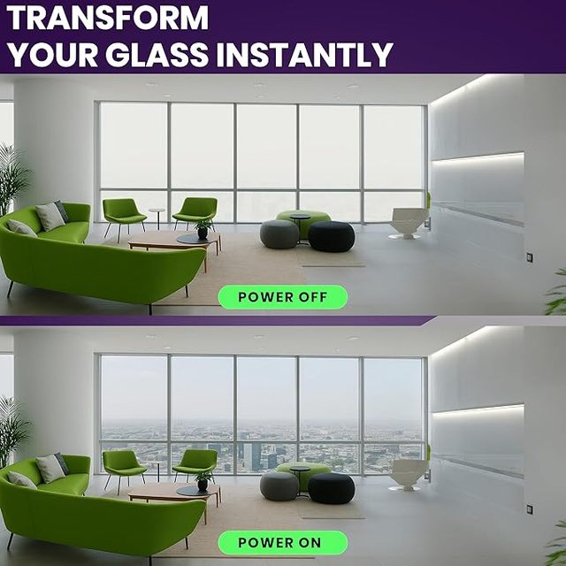 Switchable Smart Glass PDLC Privacy Protection Decorative Films Building Window Film Smart Film Glass