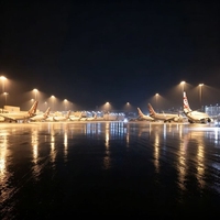 Projecteur LED à mât haut en acier galvanisé à chaud 400W 25m 28m, éclairage extérieur d'aéroport, personnalisé en usine OEM