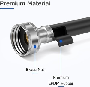 Tuyau d'entrée de Machine à laver à noyau EPDM en caoutchouc de haute qualité renforcé Flexible - Product Image 6