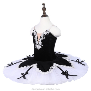 Robe de <span class=keywords><strong>tutu</strong></span> de ballet noire gaufrée pour femmes adultes DanceLife, costume de performance - Product Image 2