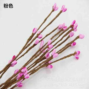 Guirlandes de fleurs artificielles Lms, 40 cm, décoration de Noël, matériau en rotin - Product Image 3