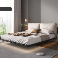 Lit de luxe direct usine Mobilier minimaliste moderne Lit double grande taille