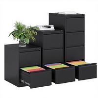 Armoire de classement moderne en acier à 3 tiroirs, écologique, gain de place, détachable, avec serrure à clé pour le bureau et l'école