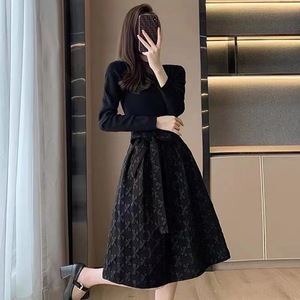 Abito da Donna di Alta Qualità, Nuova Moda Casual, Vestito Nero Snellente in Vita per Serate ed Eventi Nuziali - Product Image 3