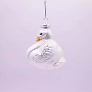 Adornos Colgantes de Cristal Soplado para Árbol de Navidad, Búho, Cisne Blanco, Pájaros, Animales, Regalo, Bolas de Cristal Navideñas - Product Image 5