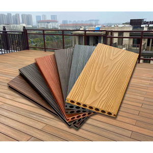 Hiện đại chống tĩnh khoáng sản Composite decking gỗ bền nhựa gỗ tếch sồi Vật liệu chải kỹ thuật cho khu vườn bệnh viện công viên - Product Image 1