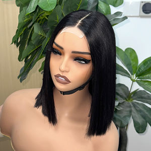 Pelucas de Cabello Humano Natural Orientfashion, Cabello Vietnamita Virgen, Liso, con Frente de Encaje, Pelucas Cortas Tipo Bob para Mujeres Negras - Product Image 3