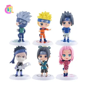 New Arrival Cartoon Characters Sasuke Narutos Kakashi Animation Manual 18th 19th 34th Generation Narutos Anime Figure Set